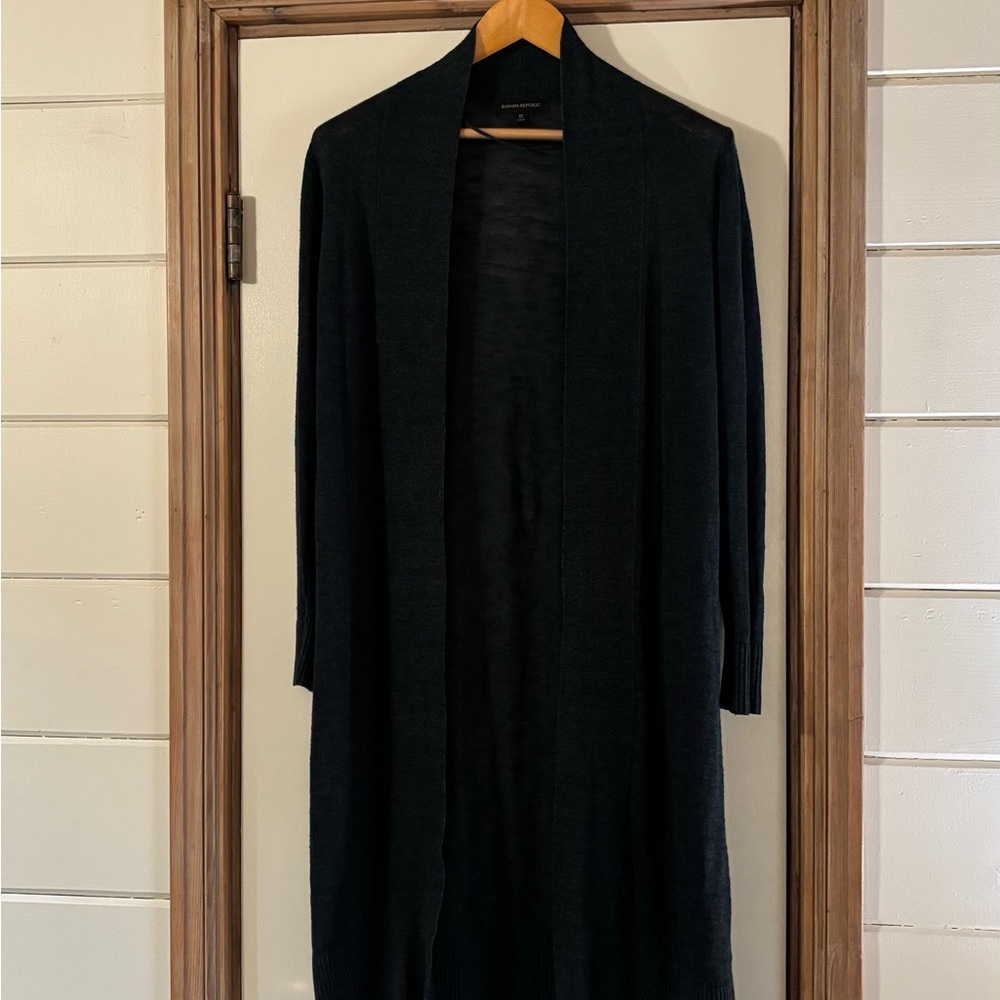 Banana Republic Teal Women's Duster Sweater